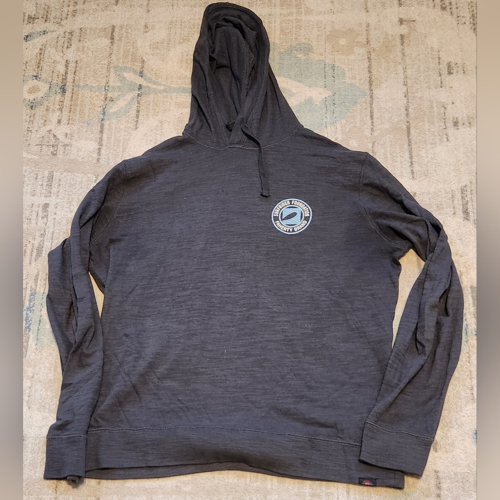 Faherty Surfrider Sunwashed Slub Hoodie. Size L. GRAY. EUC
